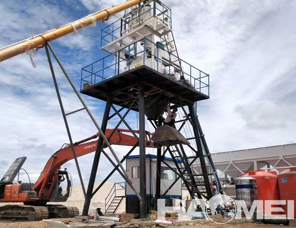 hzs50 concrete batching plant