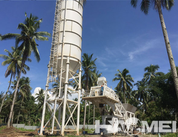 yhzs60 mobile concrete batching plant