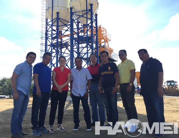 HZS75 concrete batching plant