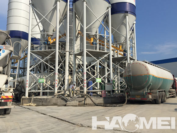 HZS50 concrete batching plant